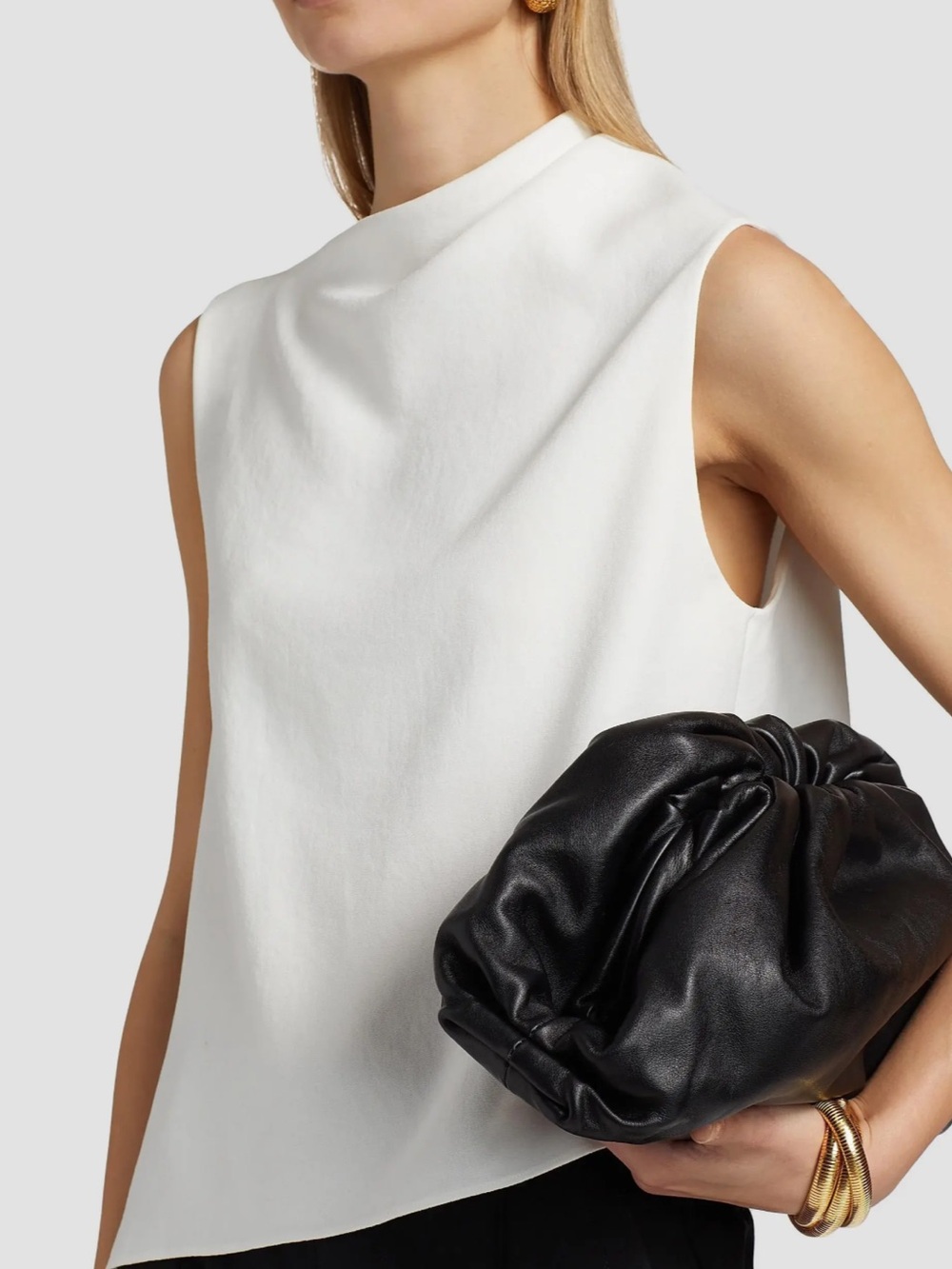 Vince draped A-Line asymmetrical top. XS.